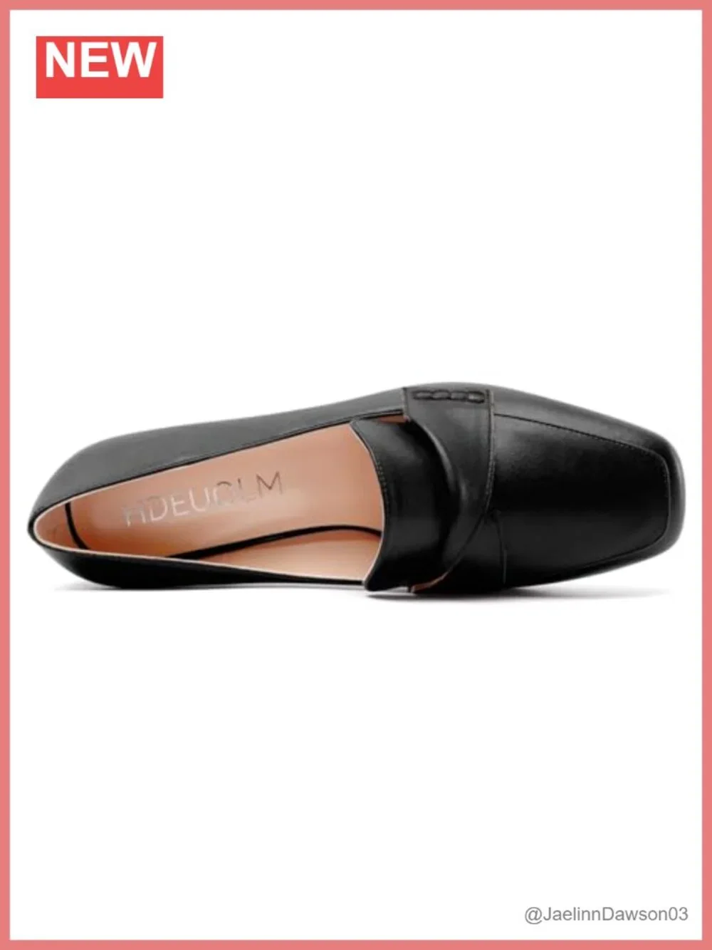 Women's Chunky Block Heel Square Toe Pumps Office Slip-on Loafers Shoes